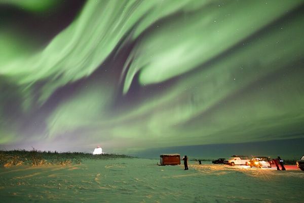 Shared Day Tour to the Arctic Circle with Aurora Chasing in Alaska
