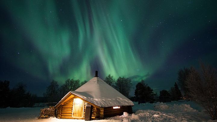 Three Hour Evening Snowmobile Safari from Levi with Bonfire (3/8)