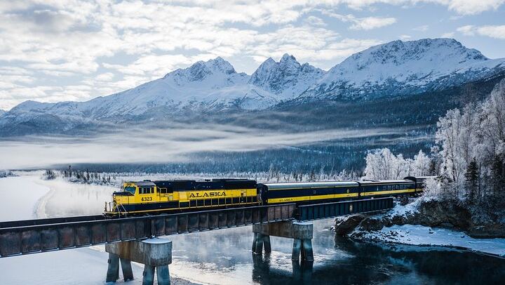 Alaska Railroad Aurora Winter Train, Fairbanks to Anchorage One Way (1/6)