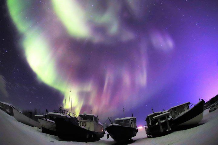 Northern Lights Bus Tour on the Ingraham Trail from Yellowknife (6/12)
