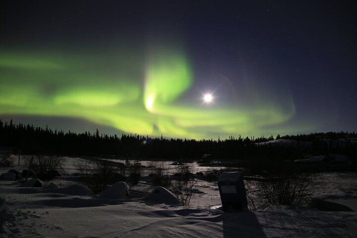 Northern Lights Bus Tour on the Ingraham Trail from Yellowknife (8/12)