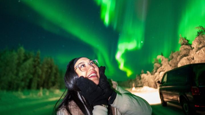 Aurora Chase from Rovaniemi with a Deep Sky Telescope on Board