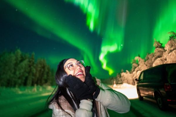 Aurora Chase from Rovaniemi with a Deep Sky Telescope on Board