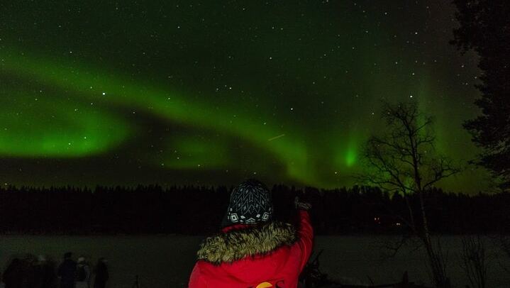 Northern Lights Hunt from a Lappish Cottage in the Forest (4/12)
