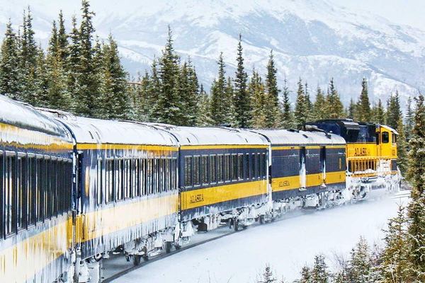 Alaska Railroad Aurora Winter Train, Fairbanks to Anchorage One Way