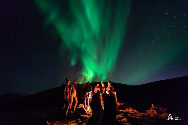 Aurora Safari by Minibus with Private Camp Locations Across Troms