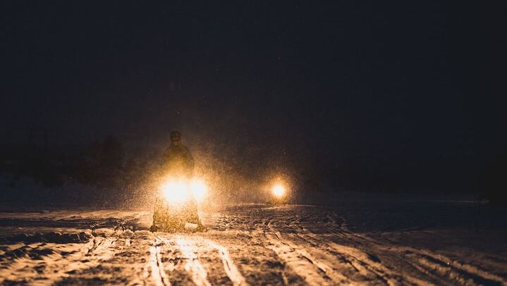 Night Snowmobile Safari in Search of the Northern Lights, Rovaniemi (2/10)