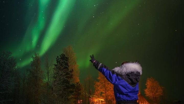 Northern Lights Trip from Saariselkä to Lake Inari with Dinner (3/9)