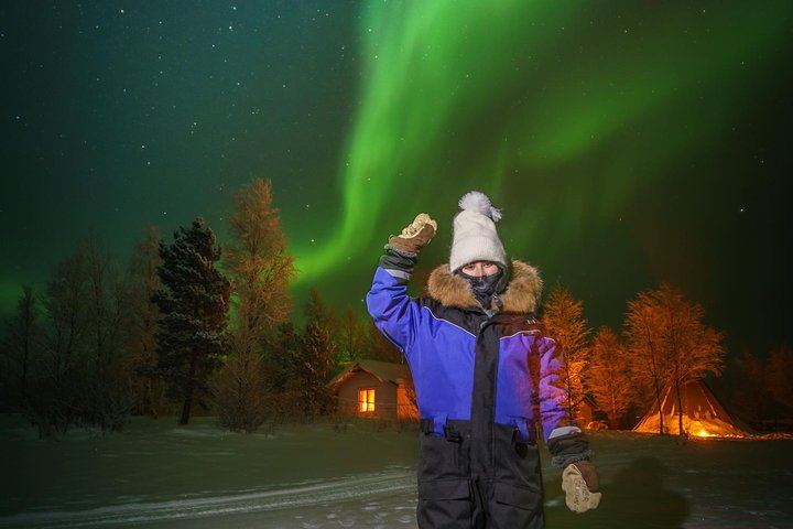 Northern Lights Trip from Saariselkä to Lake Inari with Dinner (6/9)