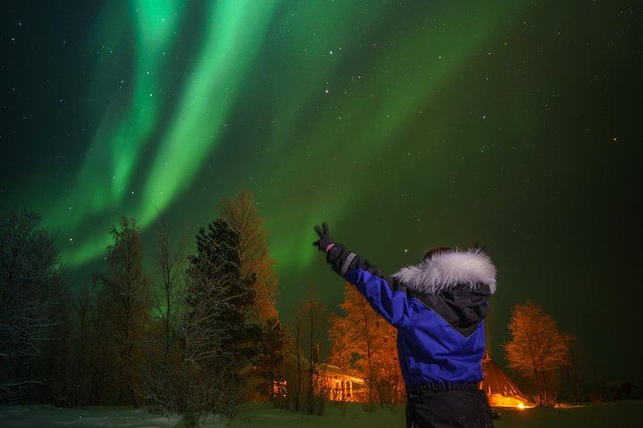 Northern Lights Trip from Saariselkä to Lake Inari with Dinner (3/9)