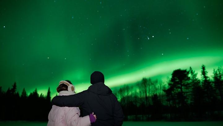 Geführte Nordlicht-Tour in einer kleinen Gruppe mit Garantie, ab Rovaniemi, maximal 8 Teilnehmer (4/6)