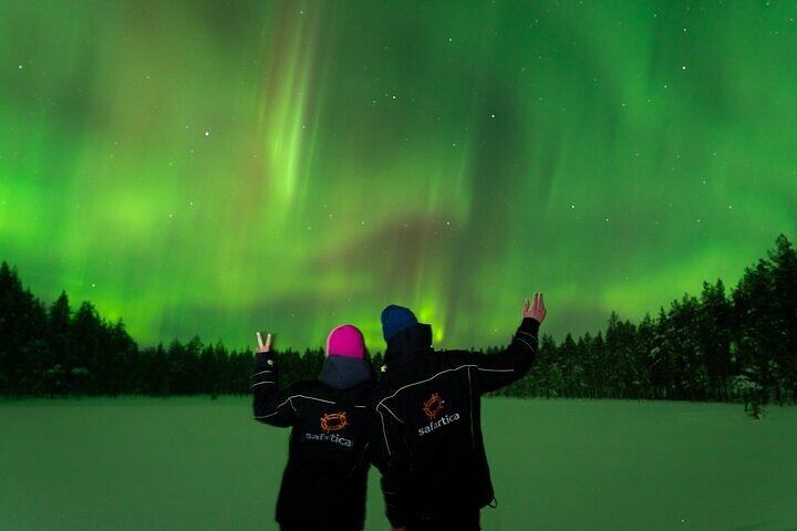 Geführte Nordlicht-Tour in einer kleinen Gruppe mit Garantie, ab Rovaniemi, maximal 8 Teilnehmer (2/6)