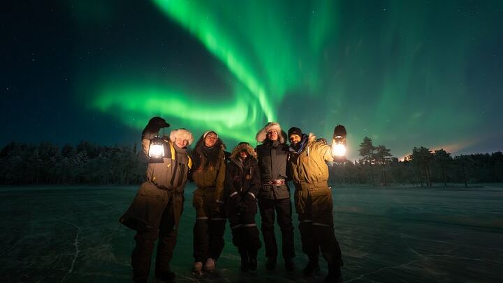 Ranua Aurora Activity Park After Dark with Sauna and Reindeer (1/12)
