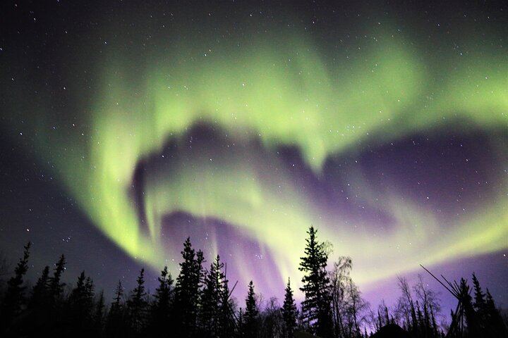 Northern Lights Bus Tour on the Ingraham Trail from Yellowknife (7/12)