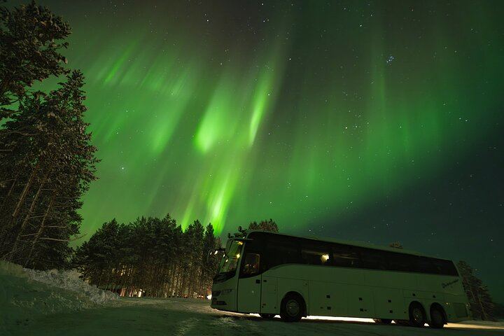 Aventure en bus pour observer les aurores boréales à Tromsø, avec toilettes à bord et séances de photos (5/12)