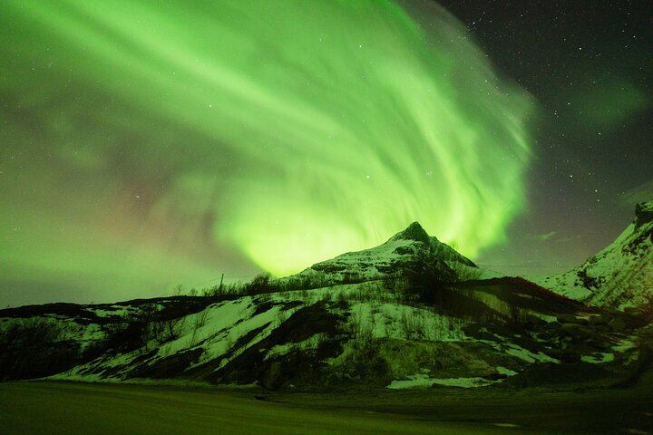 Aventure en bus pour observer les aurores boréales à Tromsø, avec toilettes à bord et séances de photos (12/12)