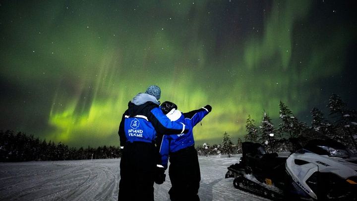 Night Snowmobile Safari from Saariselkä in Search of the Aurora (4/11)