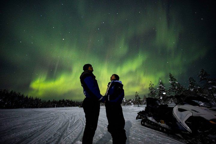 Night Snowmobile Safari from Saariselkä in Search of the Aurora (9/11)