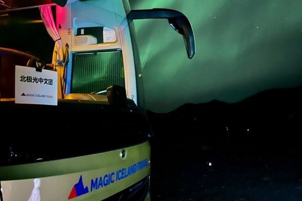 Reykjavík Northern Lights Bus Tour with a Chinese Speaking Guide 冰岛雷市中文极光团