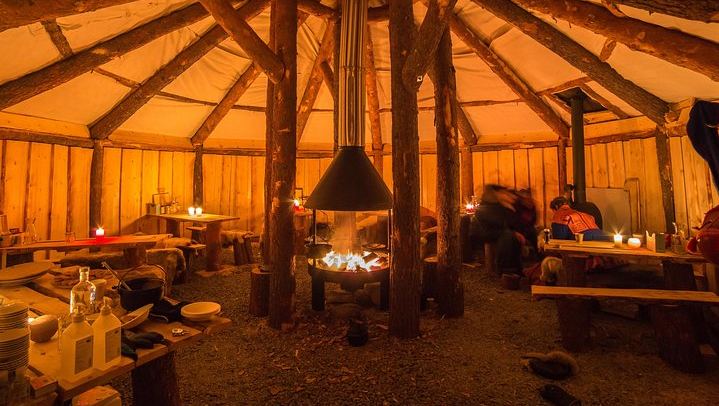 Night Reindeer Sledding with Camp Dinner and a Chance of Aurora (3/12)