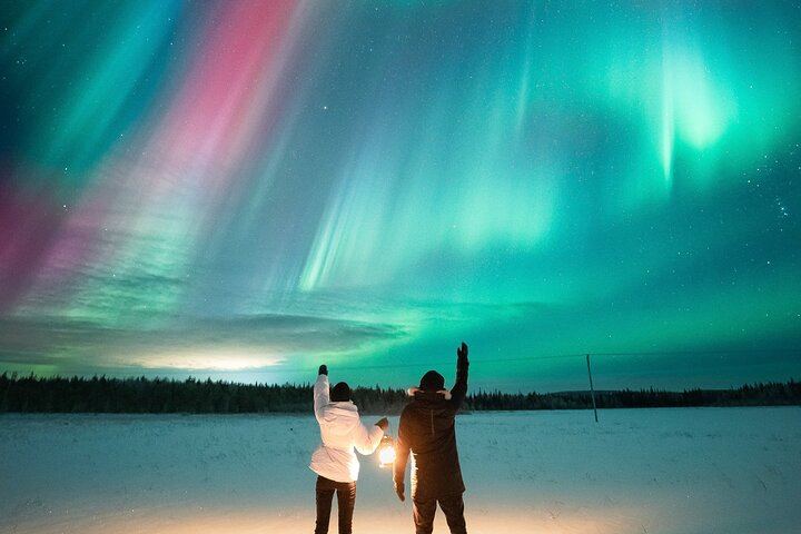 Chasse aux aurores au départ de Rovaniemi : maximum 8 participants, kilométrage illimité, durée jusqu'à 12 heures (6/12)