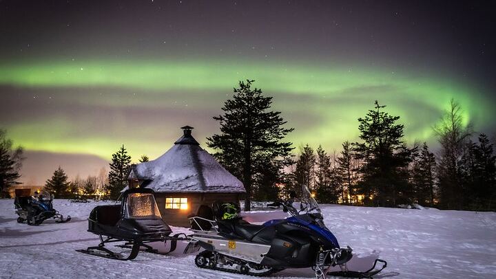 Levi Northern Lights Safari by Snowmobile (2/2)