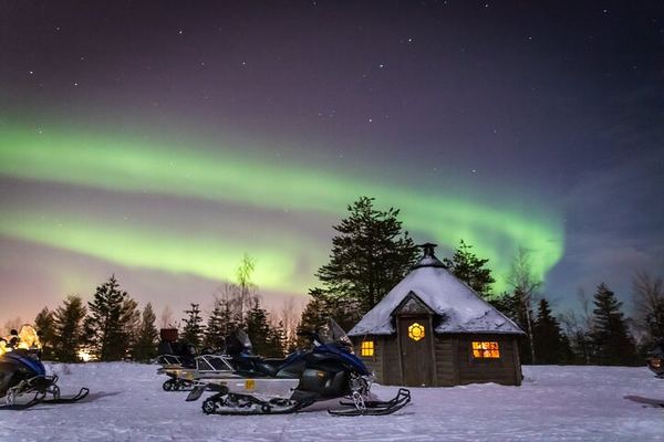 Levi Northern Lights Safari by Snowmobile