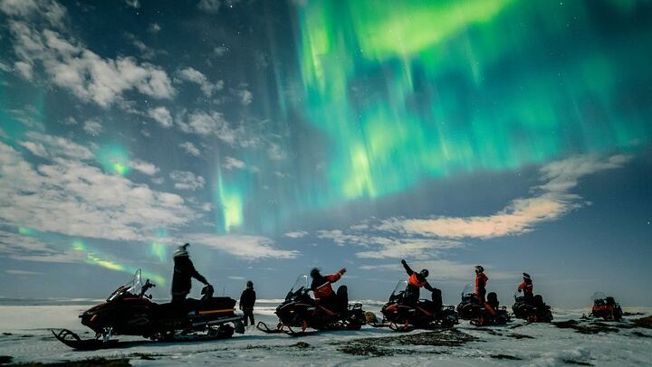 Northern Lights Adventure by Snowmobile from Alta (1/3)