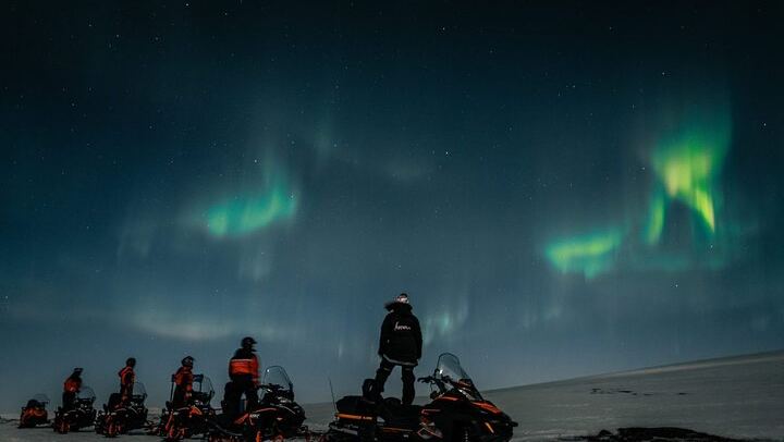 Northern Lights Adventure by Snowmobile from Alta