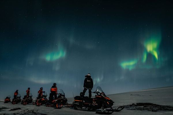 Northern Lights Adventure by Snowmobile from Alta