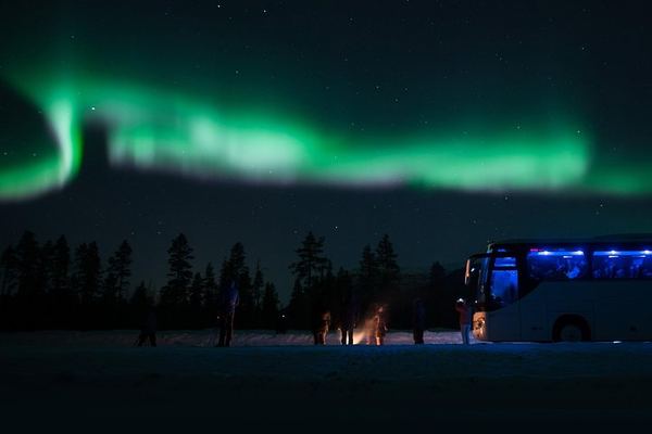 Northern Lights Big Bus Chase from Tromso with Chasing Lights