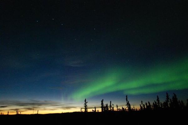 Northern Lights Viewing with a Home Cooked Cabin Dinner near Fairbanks