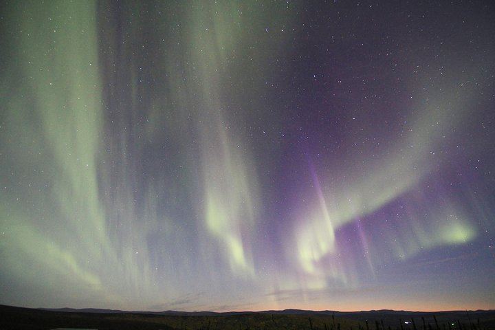 Observation des aurores boréales avec un dîner préparé maison et hors réseau, près de Fairbanks (2/5)
