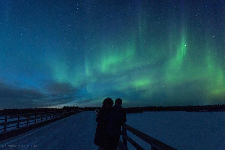 Chasse aux aurores en minibus au départ de Rovaniemi, avec feu de camp et séances photos (2/3)