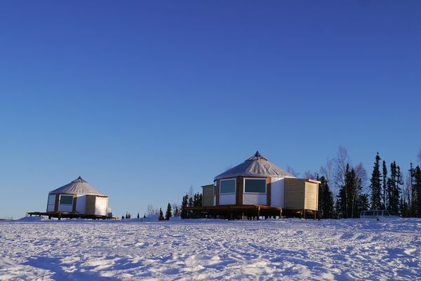 Northern Lights Lodge Viewing near Fairbanks with Hotel Pickup