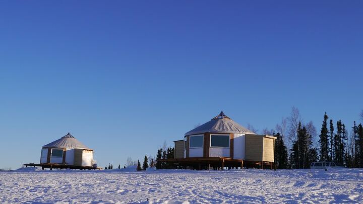 Northern Lights Lodge Viewing near Fairbanks with Hotel Pickup
