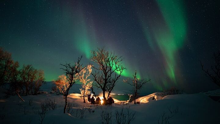 Northern Lights Minibus Chase from Tromso with Chasing Lights (2/11)