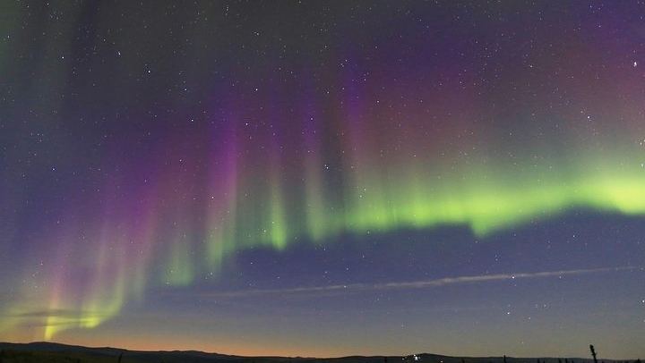 Observation des aurores boréales à Murphy Dome, près de Fairbanks (1/6)