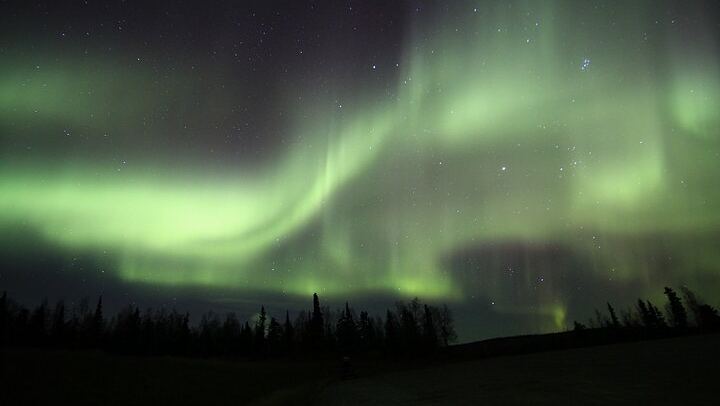 Observation des aurores boréales à Murphy Dome, près de Fairbanks (2/6)