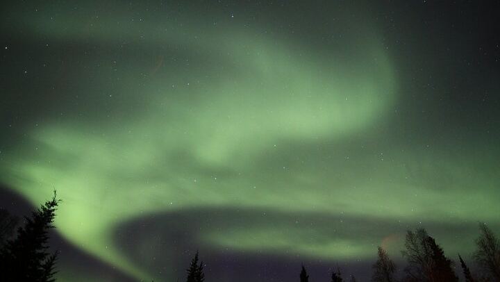 Observation des aurores boréales à Murphy Dome, près de Fairbanks (4/6)