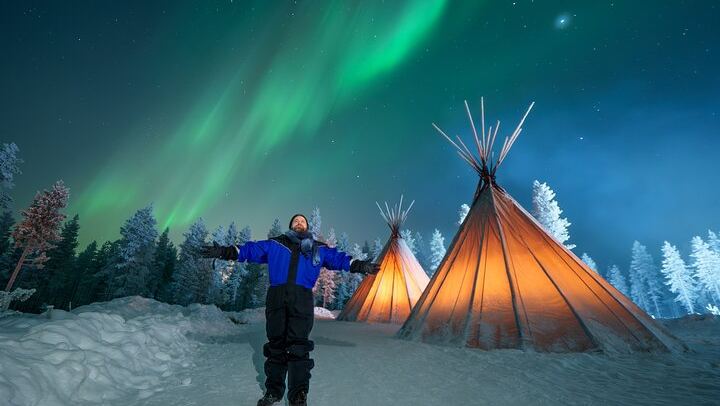 Fototour zur Beobachtung des Nordlichts ab Rovaniemi mit einem lappischen Grillbuffet (1/11)
