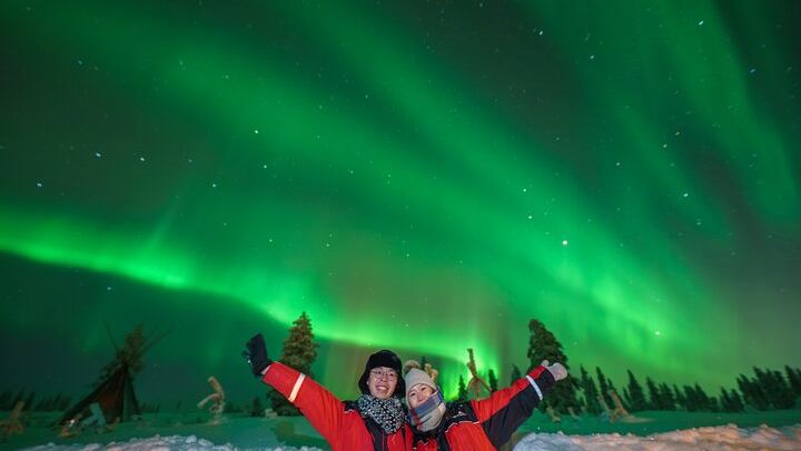 Fototour zur Beobachtung des Nordlichts ab Rovaniemi mit einem lappischen Grillbuffet (2/11)
