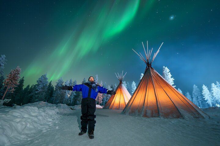 Fototour zur Beobachtung des Nordlichts ab Rovaniemi mit einem lappischen Grillbuffet (1/11)