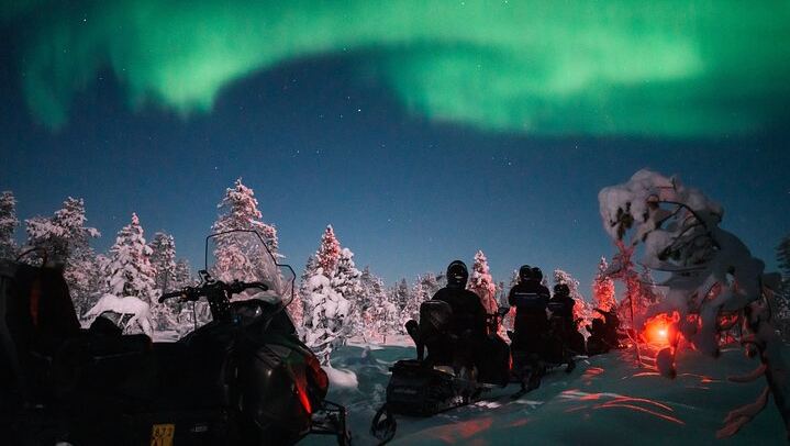 Northern Lights Snowmobile Safari from Santa Claus Village (3/4)
