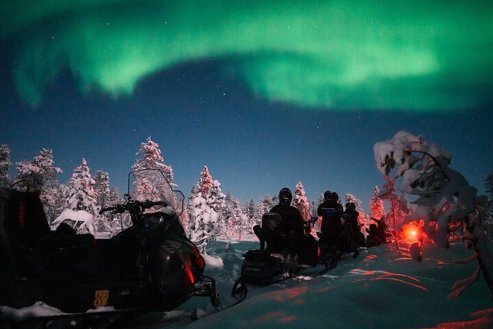 Northern Lights Snowmobile Safari from Santa Claus Village (3/4)