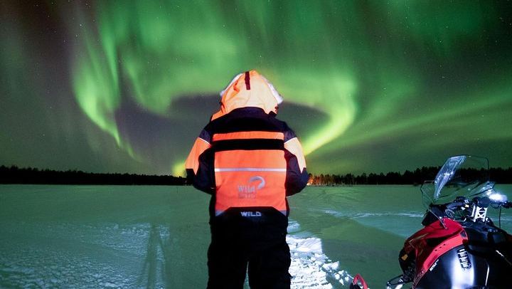Night Snowmobile Safari in Search of the Northern Lights, Rovaniemi