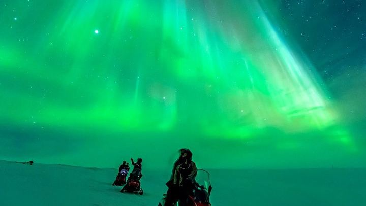 Evening Snowmobile Safari from Rovaniemi with Campfire Picnic (1/6)
