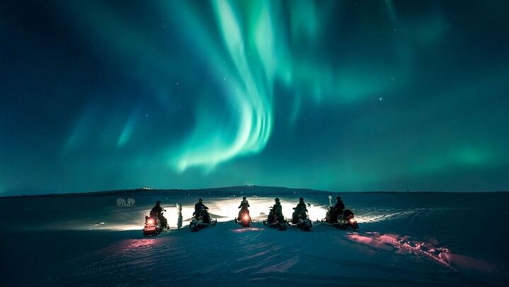 Evening Snowmobile Safari from Rovaniemi with Campfire Picnic