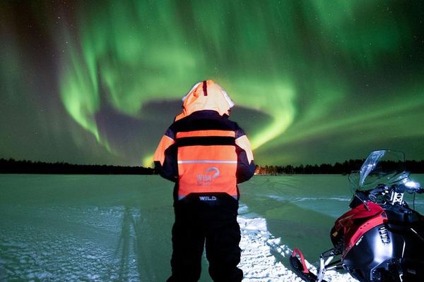 Night Snowmobile Safari in Search of the Northern Lights, Rovaniemi