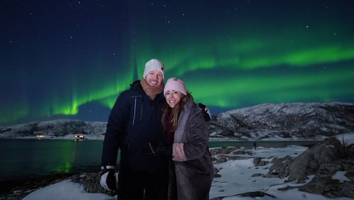 Tromso Northern Lights Chase with a Hot Meal, Bonfire and Photos